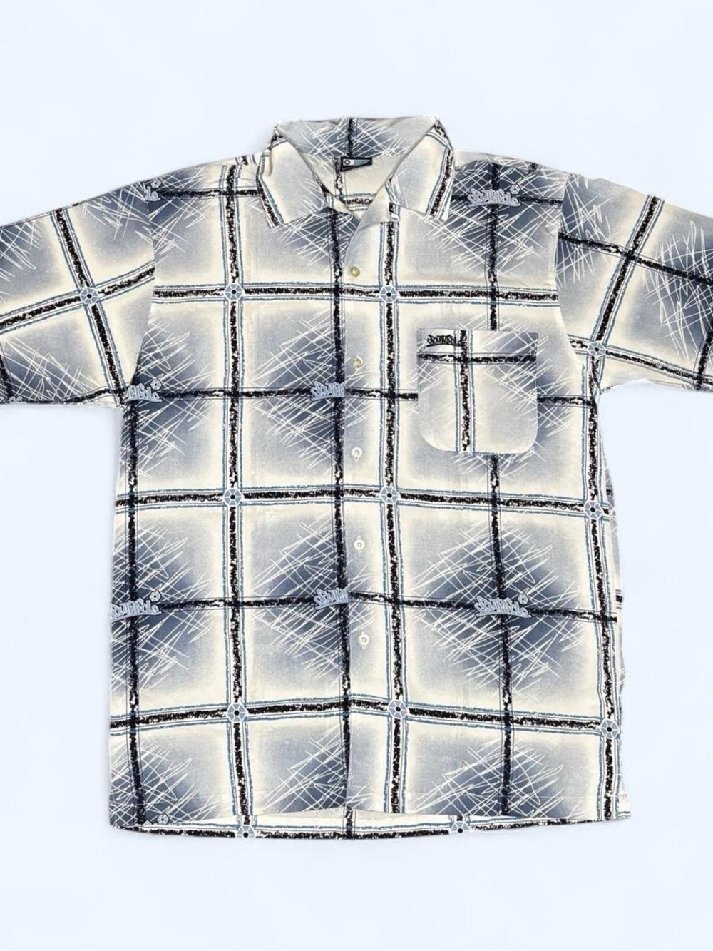 Vintage Southpole Shirt Medium 90s Y2K All Over Print Hip Hop Made in Korea